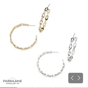 Chain Link Hoop Earrings